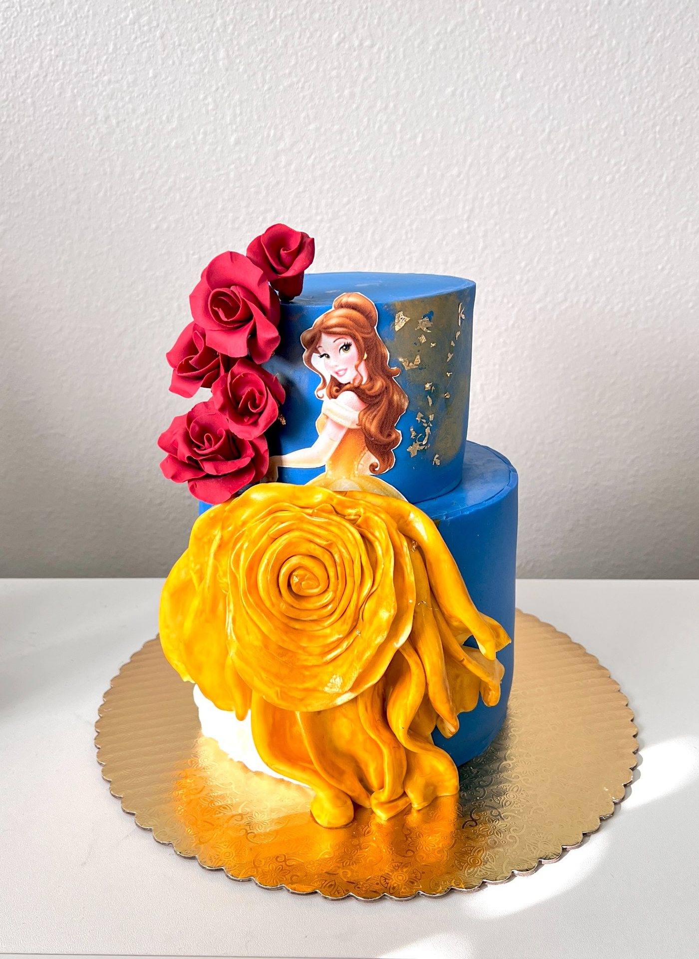 Beauty and the Beast inspired cake
